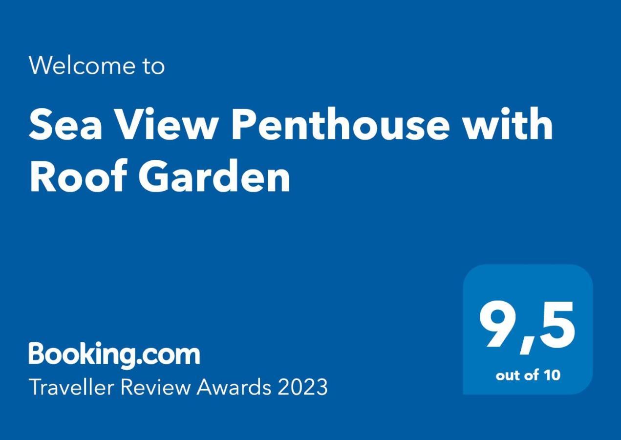 Sea View Penthouse With Roof Garden Apartment Chania  ภายนอก รูปภาพ