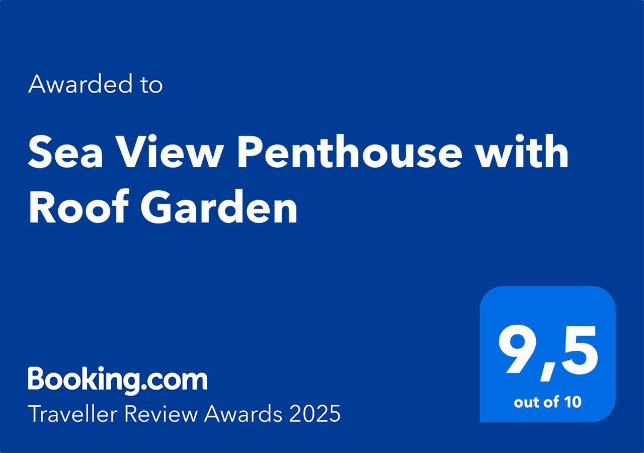 Sea View Penthouse With Roof Garden Apartment Chania  ภายนอก รูปภาพ
